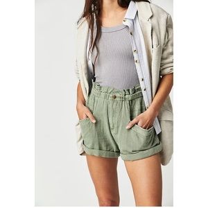 free people topanga cuff shorts